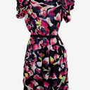 Second-Hand - Diane von Furstenberg Enchanting Mottled Blooms Silk Mini Dress Size 4 - SwapUp