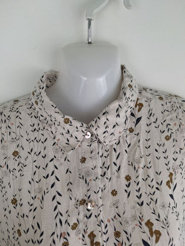 Second-Hand - Rachel Zoe Casual Linen Shirt Mini Dress Size S - SwapUp