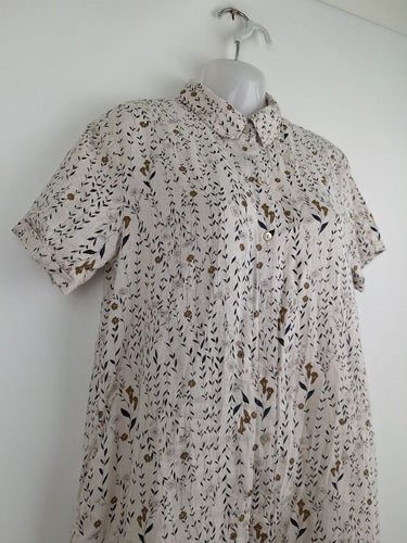 Second-Hand - Rachel Zoe Casual Linen Shirt Mini Dress Size S - SwapUp