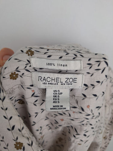 Second-Hand - Rachel Zoe Casual Linen Shirt Mini Dress Size S - SwapUp