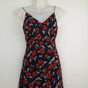 Second-Hand - Finders Keepers Navy Slip Out To Lunch Georgette Midi Dress Size 6 - SwapUp