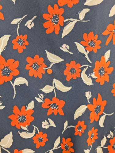 Second-Hand - Finders Keepers Navy Slip Out To Lunch Georgette Midi Dress Size 6 - SwapUp