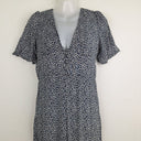 Second-Hand - DISSH Ditsy Floral Navy Jumpsuit Size 8 - SwapUp