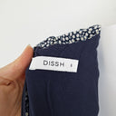 Second-Hand - DISSH Ditsy Floral Navy Jumpsuit Size 8 - SwapUp