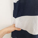 Second-Hand - Jump Bold Striped Linen Weekender Mini Dress Size 12 - SwapUp