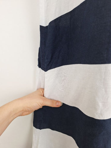 Second-Hand - Jump Bold Striped Linen Weekender Mini Dress Size 12 - SwapUp