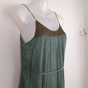 Second-Hand - Magali Pascal Bohemian Sage Studded Silk Mini Dress Size M - SwapUp
