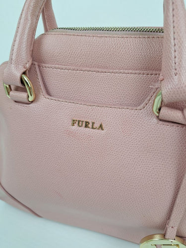 Second-Hand - Furla Bubblegum Pink Dolly Saffiano Bag - SwapUp