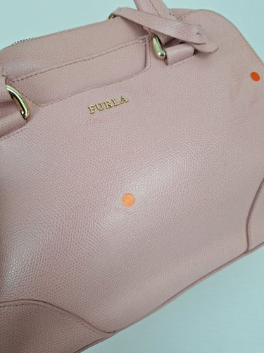 Second-Hand - Furla Bubblegum Pink Dolly Saffiano Bag - SwapUp