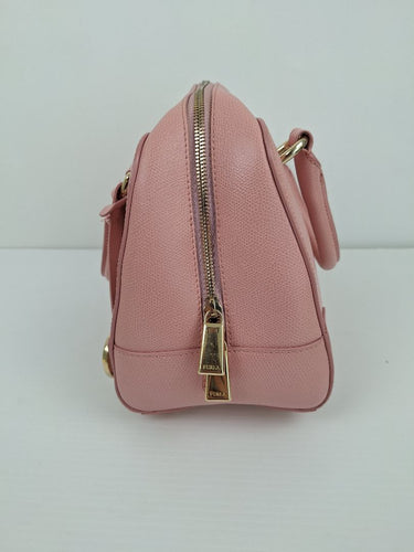 Second-Hand - Furla Bubblegum Pink Dolly Saffiano Bag - SwapUp