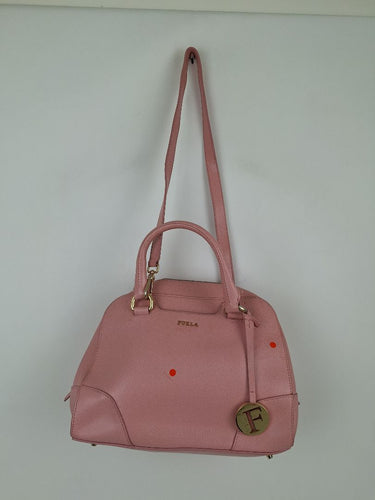 Second-Hand - Furla Bubblegum Pink Dolly Saffiano Bag - SwapUp