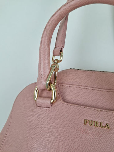 Second-Hand - Furla Bubblegum Pink Dolly Saffiano Bag - SwapUp