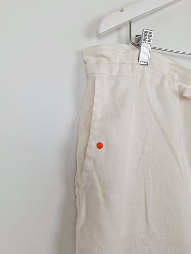 Second-Hand - Assembly Label Casual Summer Linen Drawstring Pants Size 8 - SwapUp