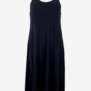 Second-Hand - Frances de Lourdes Everyday Indigo Ribbed Raw Hem Dress Size S - SwapUp