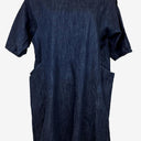 Second-Hand - Gorman Indigo Light Denim Plunge Pocket Dress Size 12 - SwapUp