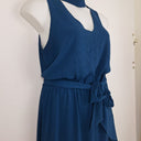 Second-Hand - Tussah Deep Blue Cut Out Mini Dress Size 14 - SwapUp