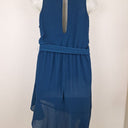 Second-Hand - Tussah Deep Blue Cut Out Mini Dress Size 14 - SwapUp
