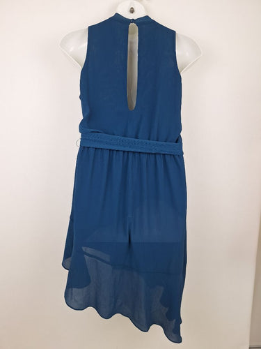 Second-Hand - Tussah Deep Blue Cut Out Mini Dress Size 14 - SwapUp