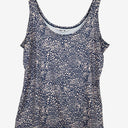 Second-Hand - Loobie's Story Soft Blue Animal Print Tank Top Size 14 - SwapUp