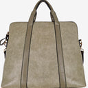 Second-Hand - Louenhide Olive Reptile Boxy Laptop Bag - SwapUp