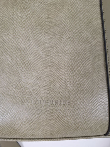 Second-Hand - Louenhide Olive Reptile Boxy Laptop Bag - SwapUp