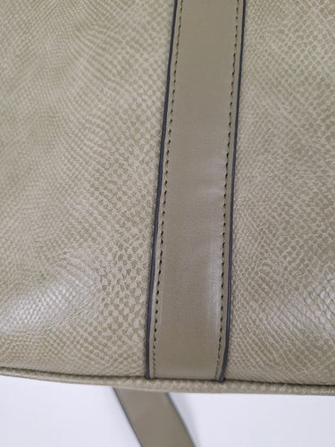 Second-Hand - Louenhide Olive Reptile Boxy Laptop Bag - SwapUp
