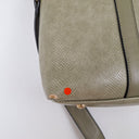 Second-Hand - Louenhide Olive Reptile Boxy Laptop Bag - SwapUp