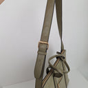 Second-Hand - Louenhide Olive Reptile Boxy Laptop Bag - SwapUp