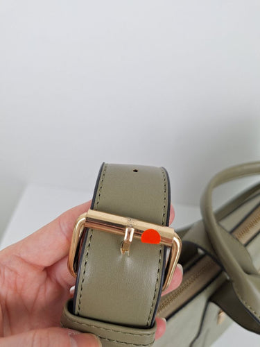 Second-Hand - Louenhide Olive Reptile Boxy Laptop Bag - SwapUp