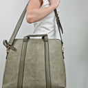 Second-Hand - Louenhide Olive Reptile Boxy Laptop Bag - SwapUp
