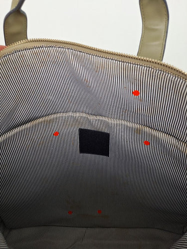 Second-Hand - Louenhide Olive Reptile Boxy Laptop Bag - SwapUp