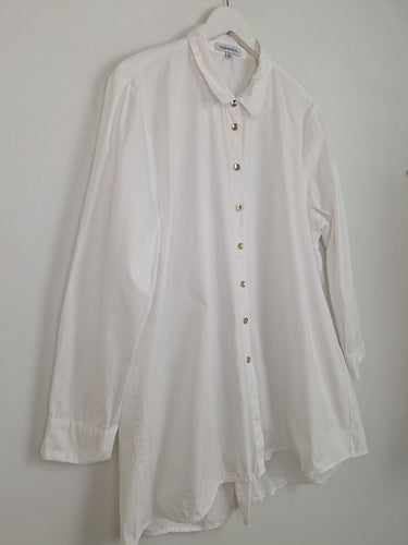 Second-Hand - Hammock & Vine Long Gold Button Collared Shirt Size 14 - SwapUp