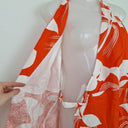 Second-Hand - Country Road Orange Floral Linen Wrap Dress Size 8 - SwapUp