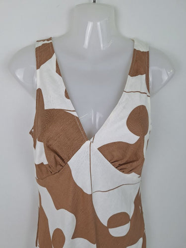 Second-Hand - Witchery Geo Tile Bias Cut Dress Size 6 - SwapUp