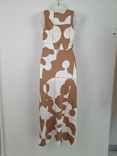 Second-Hand - Witchery Geo Tile Bias Cut Dress Size 6 - SwapUp