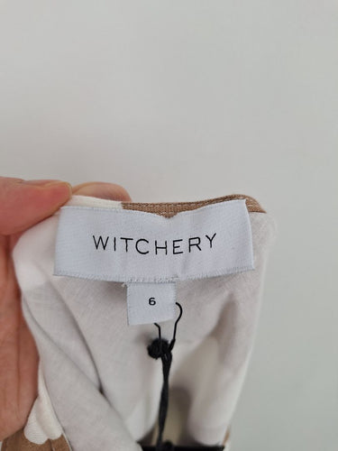 Second-Hand - Witchery Geo Tile Bias Cut Dress Size 6 - SwapUp