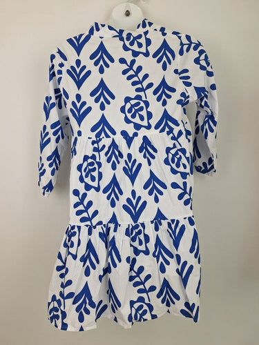 Second-Hand - Joop & Gypsy Lerici Blue Mini Dress Size 10 - SwapUp