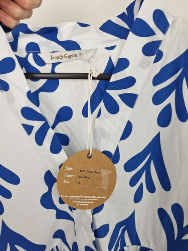 Second-Hand - Joop & Gypsy Lerici Blue Mini Dress Size 10 - SwapUp
