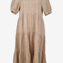 Second-Hand - Seed Ginger Linen Tiered Everyday Dress Size 8 - SwapUp