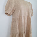 Second-Hand - Seed Ginger Linen Tiered Everyday Dress Size 8 - SwapUp