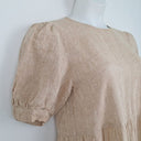 Second-Hand - Seed Ginger Linen Tiered Everyday Dress Size 8 - SwapUp