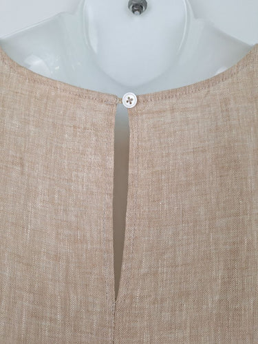 Second-Hand - Seed Ginger Linen Tiered Everyday Dress Size 8 - SwapUp