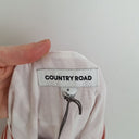 Second-Hand - Country Road Russet Stripe V Neck Midi Dress Size 8 - SwapUp