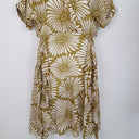 Second-Hand - Ginger & Smart Olive Pinwheel Midi Dress Size 8 - SwapUp