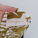 Second-Hand - Ginger & Smart Olive Pinwheel Midi Dress Size 8 - SwapUp