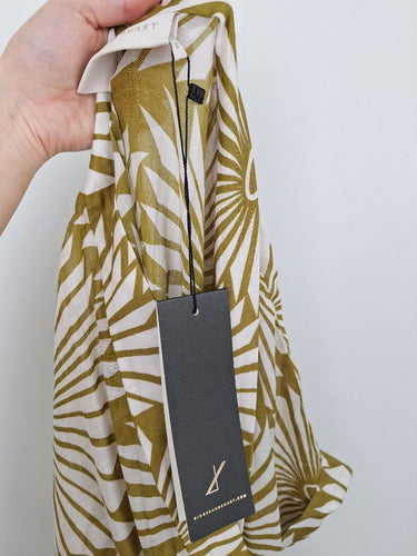 Second-Hand - Ginger & Smart Olive Pinwheel Midi Dress Size 8 - SwapUp