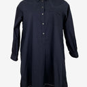 Second-Hand - Commonry Navy Contrast Stitch Shirt Dress Size 10 - SwapUp