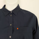 Second-Hand - Commonry Navy Contrast Stitch Shirt Dress Size 10 - SwapUp