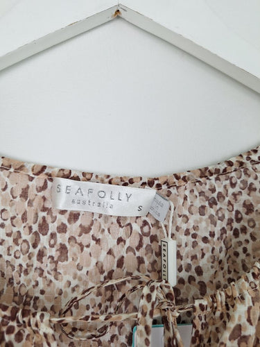 Second-Hand - Seafolly Serpentine Boho Blouse Size S - SwapUp