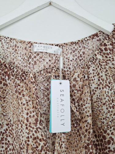 Second-Hand - Seafolly Serpentine Boho Blouse Size S - SwapUp